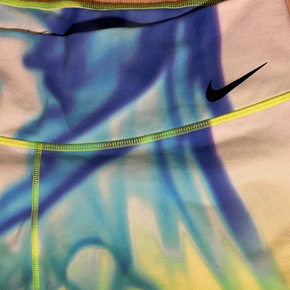 Nike Dri-Fit Neon Tie Die Colorful Swirl Leggings -205sku - Picture 3 of 8